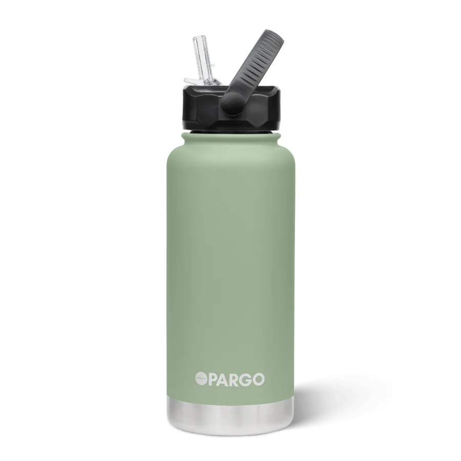 Pargo Insulated Bottle 950ml with straw - EUCALYPT GREEN