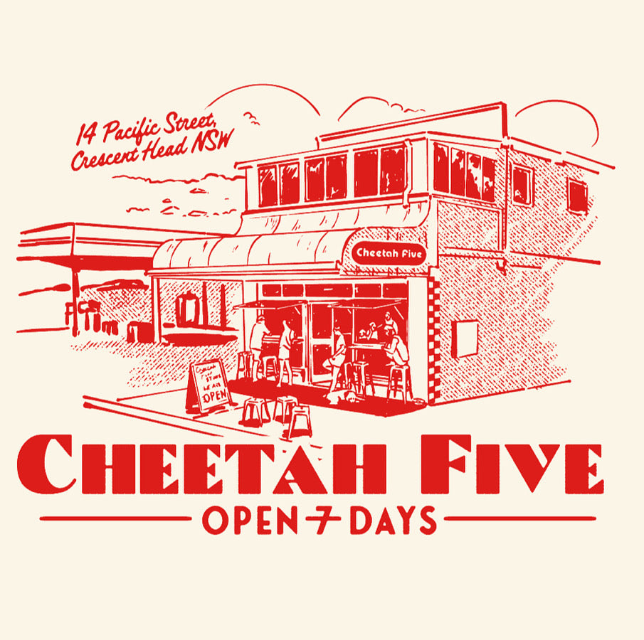Cheetah Five Shop Front Tee