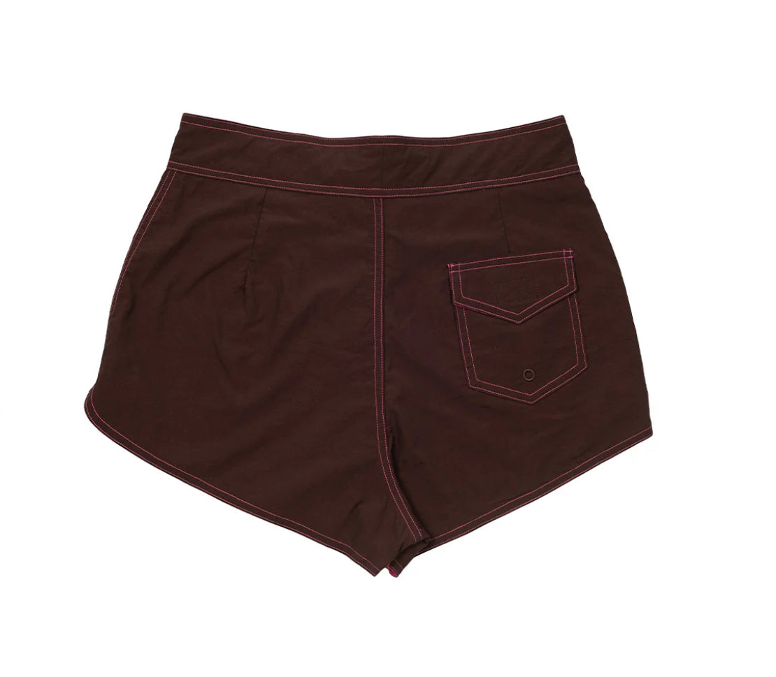 Wild Things Womens Board Shorts - BROWN