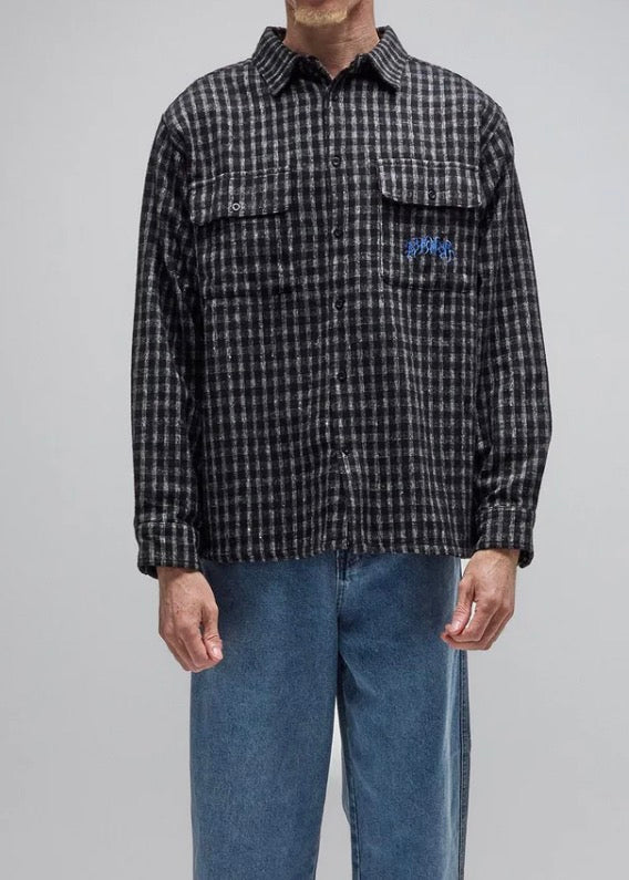 Former Vivian Flannel LS Shirt - WORN BLACK