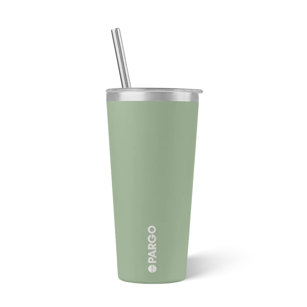 Pargo 20oz Insulated Cup with Straw - EUCALYPTUS