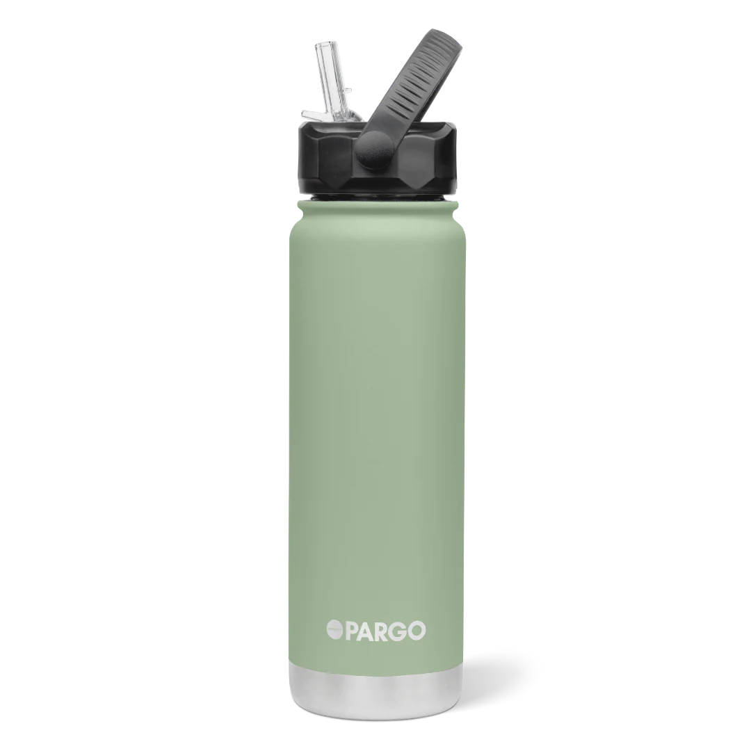 Pargo 750 ml Bottle with Straw - EUCALYPT GREEN
