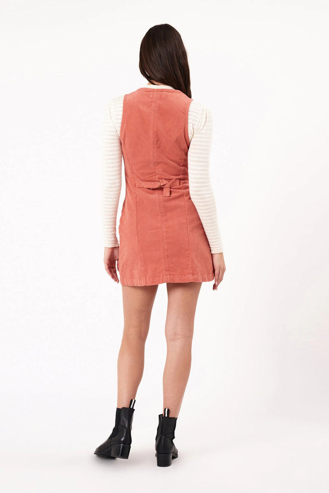 Rolla’s Dallas Cord Dress - PEACH