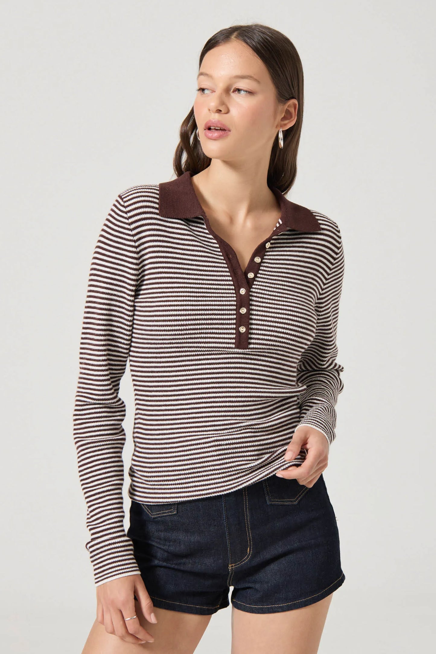 Rolla's Lady Knit Top - CHOCOLATE
