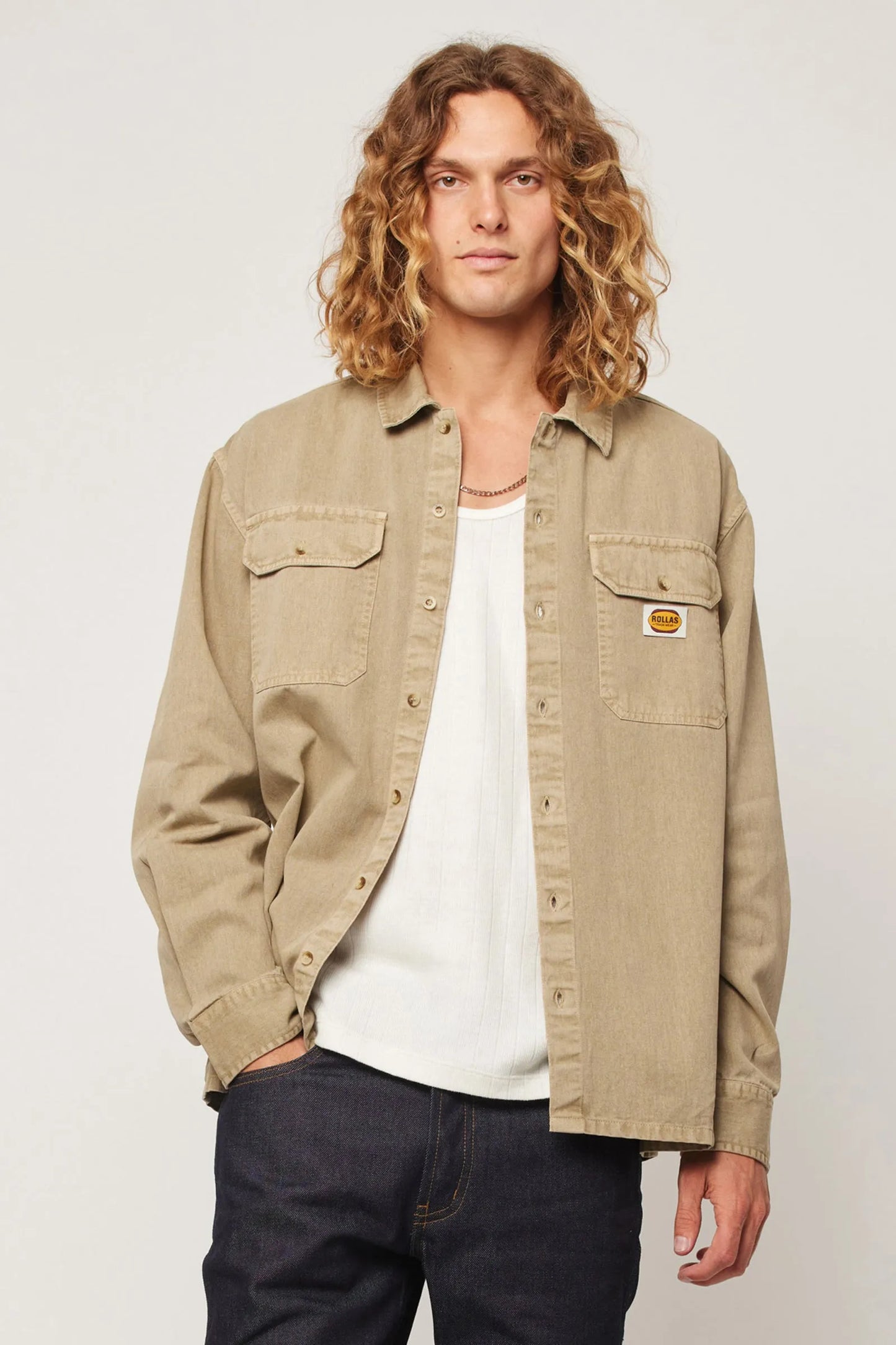 Rolla's Ezy Trade Shirt Long Sleeve Shirt - DUNE