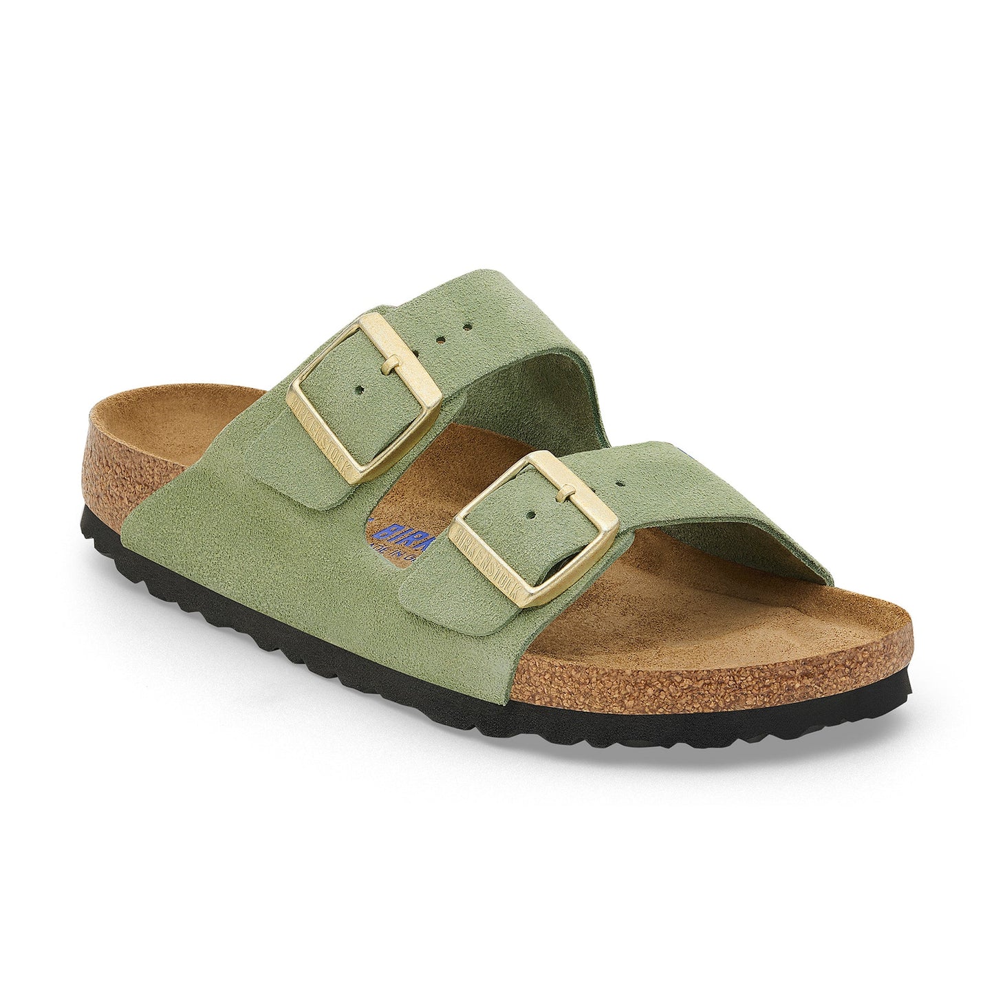 Birkenstock Arizona SFB Suede Leather - GREEN TEA