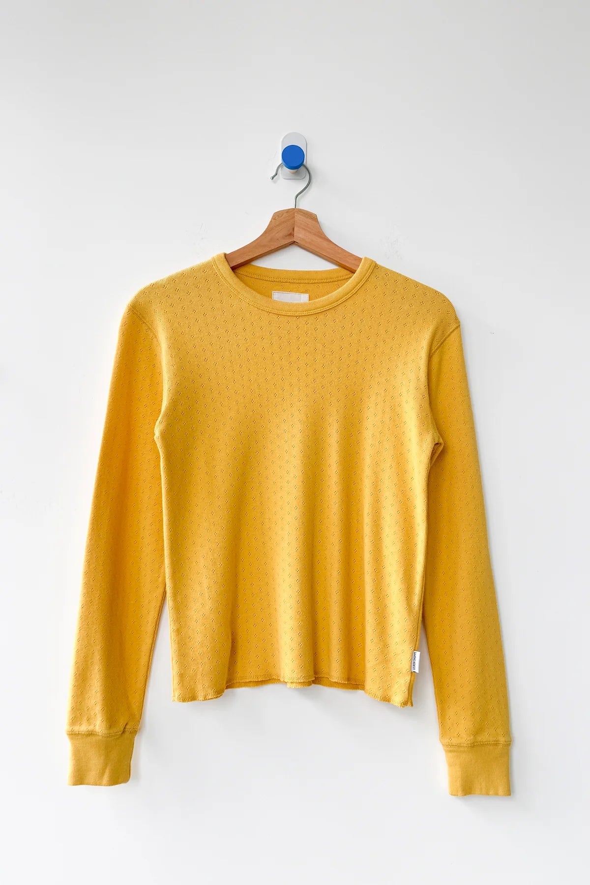 Le Bon Shoppe Pointelle Fundamental LS Tee - DEEP YELLOW