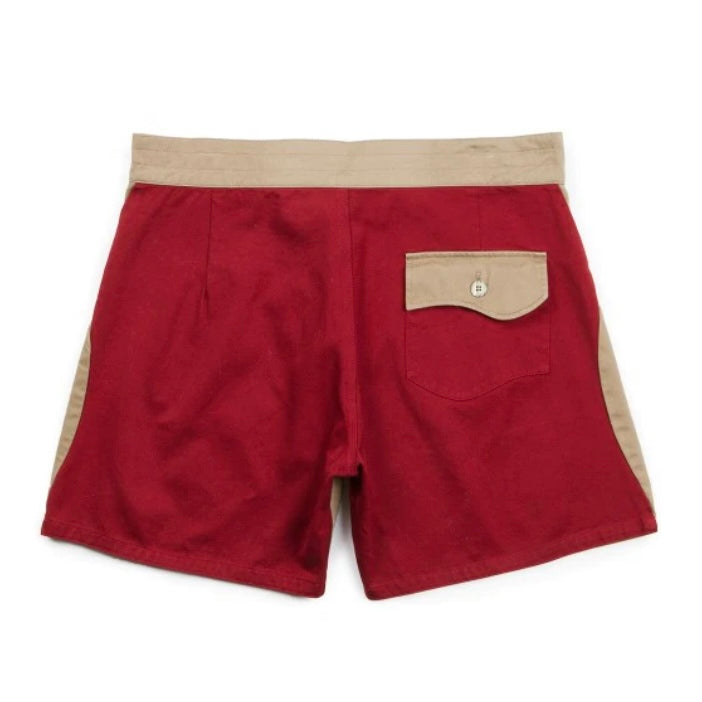Gato Heroi 2 Tone Surf Short - OLIVE/BLOOD