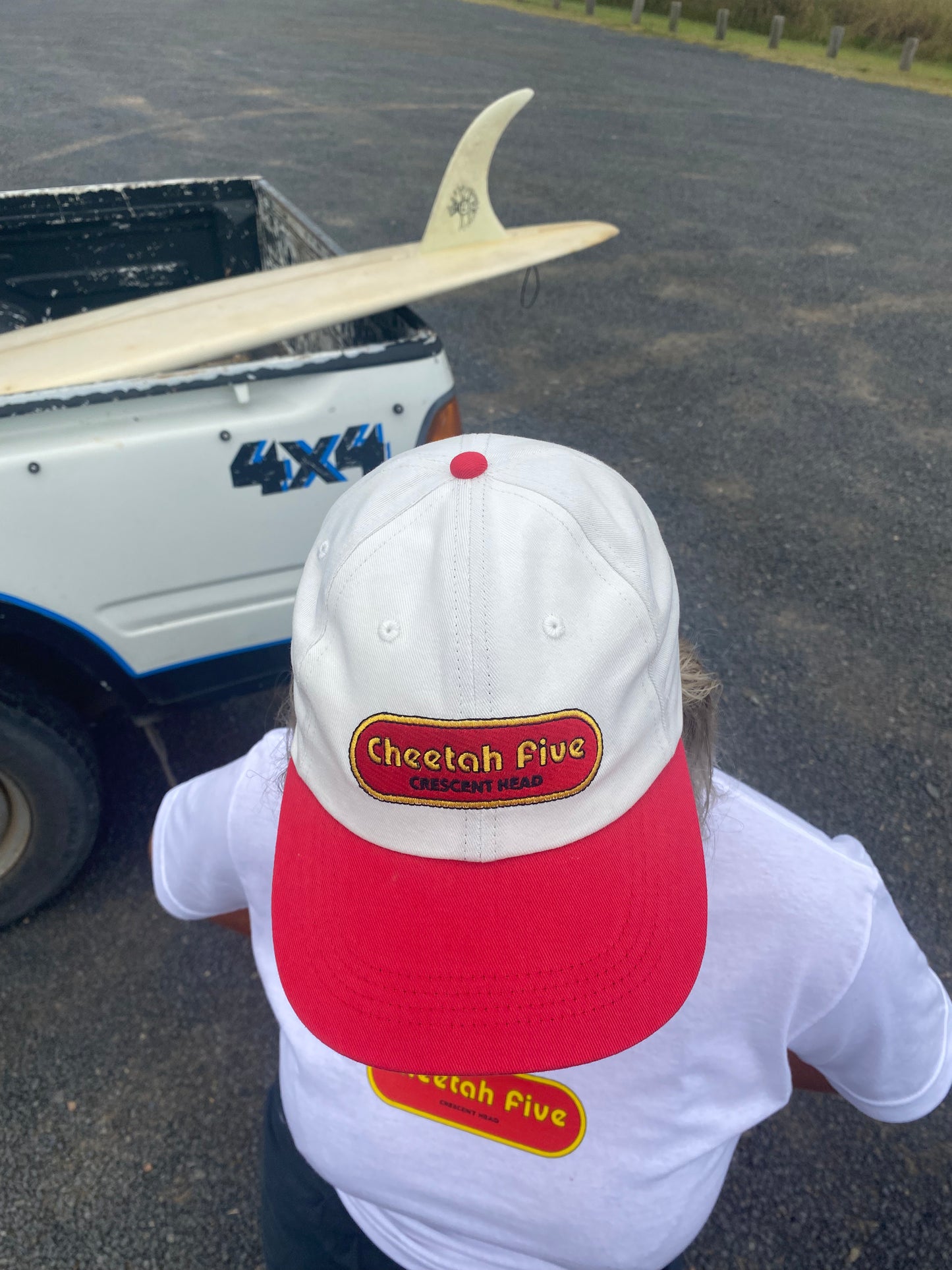 Cheetah Five Cap - RED AND WHITE