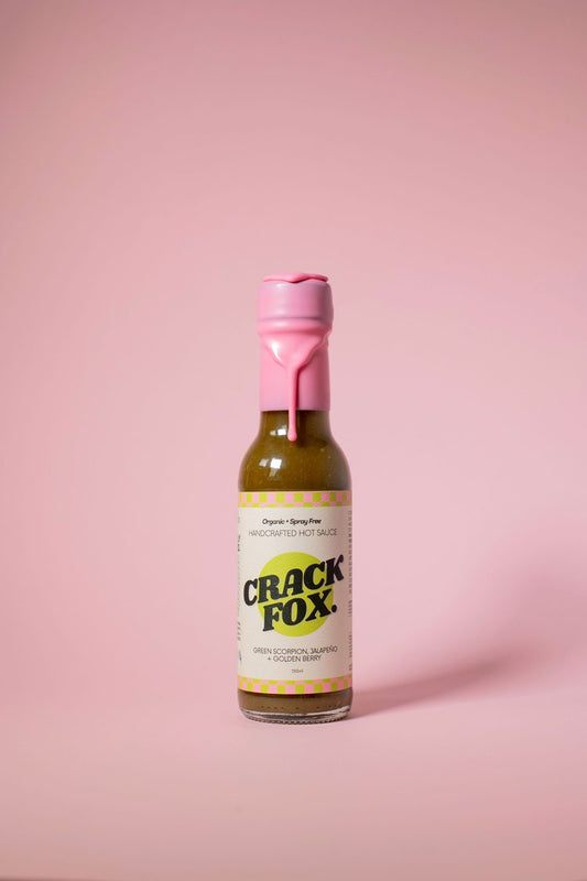 Crack Fox Hot Sauce - GREEN SCORPION, JALAPEÑO + GOLDEN BERRY