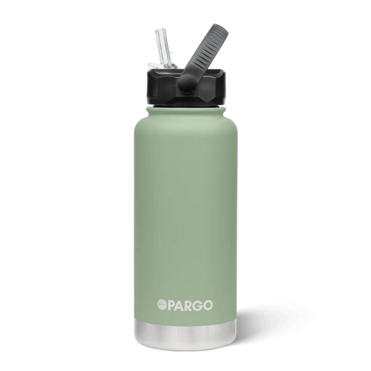 Pargo Insulated Bottle 950ml with straw - EUCALYPT GREEN