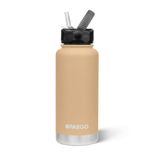 Pargo Insulated Bottle 950ml with straw - DESERT SAND