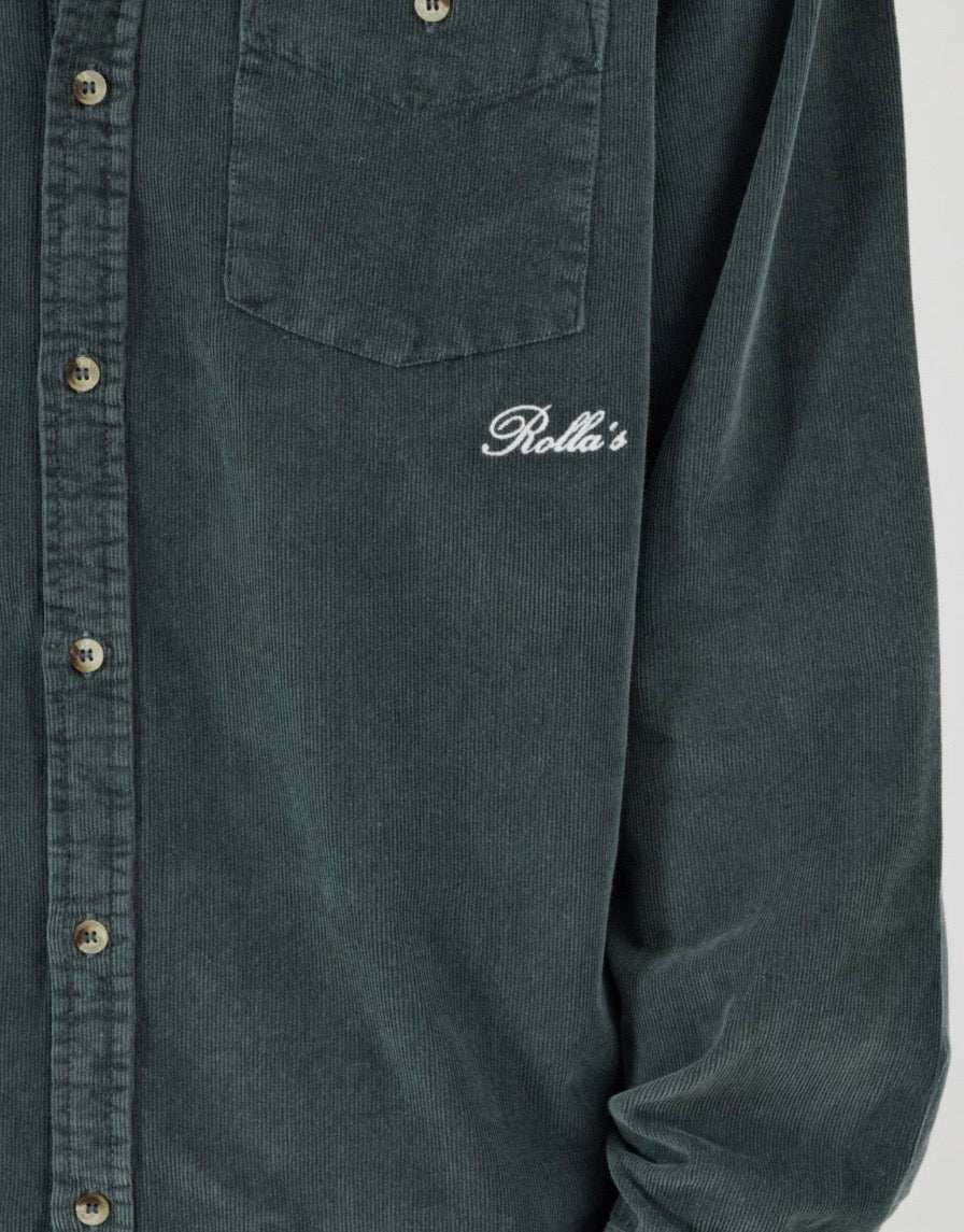 Rolla’s Signature Cord LS Shirt - FOREST
