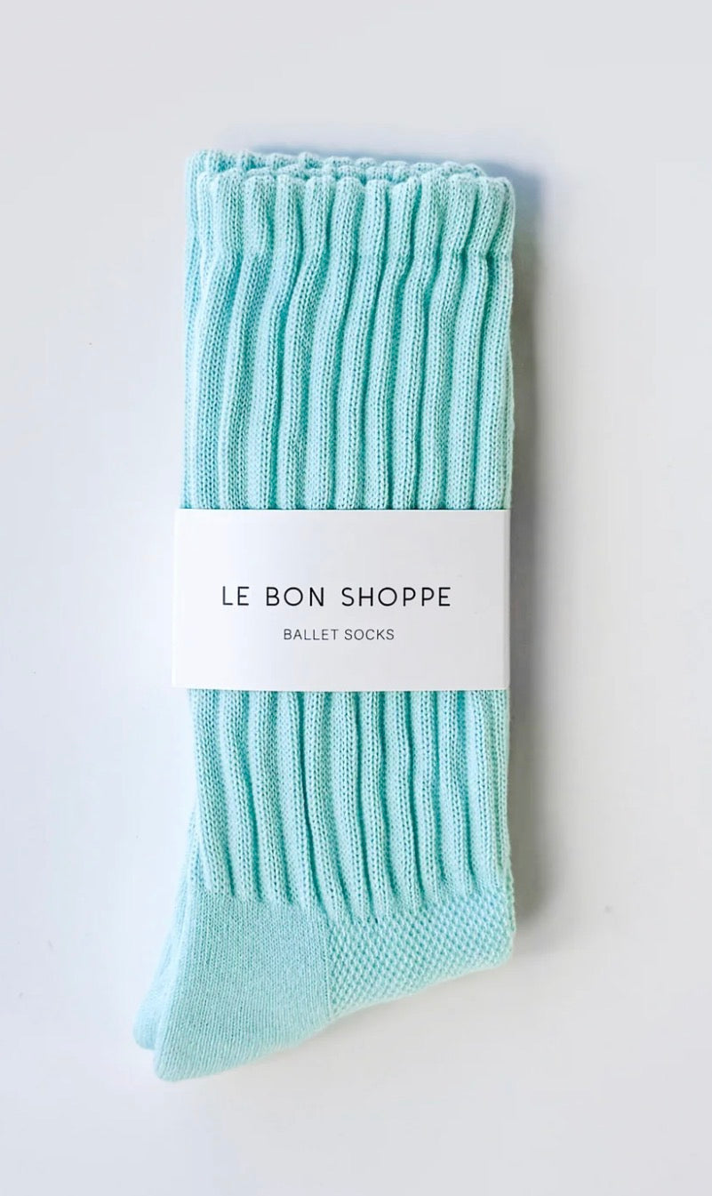 Le Bon Shoppe Ballet Socks - AQUA