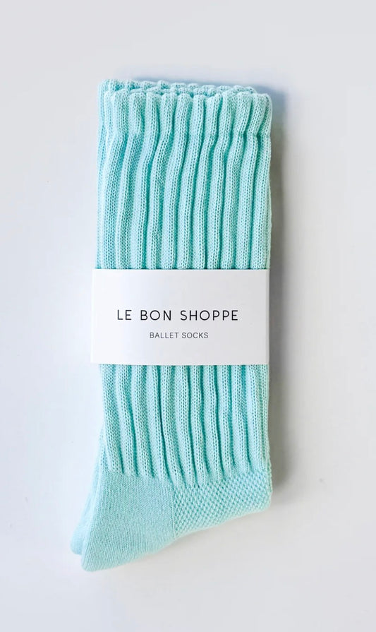 Le Bon Shoppe Ballet Socks - AQUA