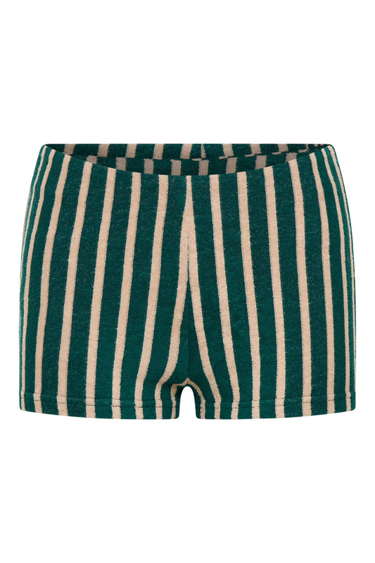 Highrack Studios Tiny Shorts - FOREST STRIPE