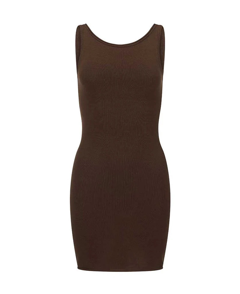 Nagnata Essentials Slip Dress - BARK