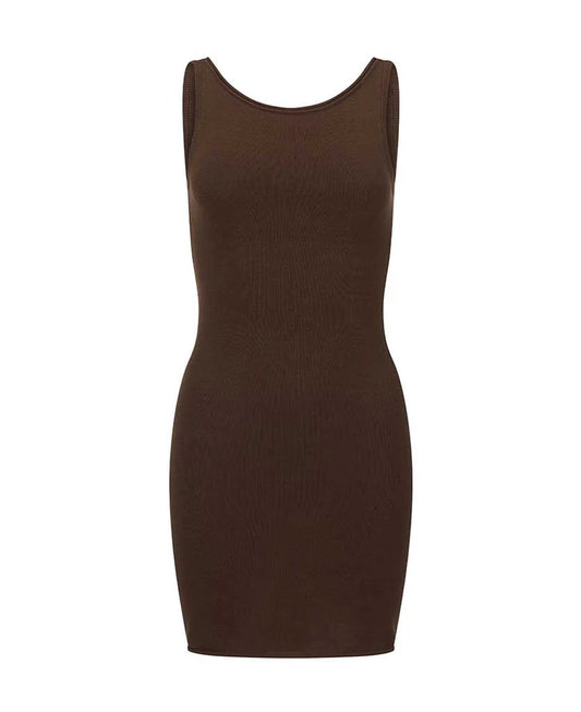 Nagnata Essentials Slip Dress - BARK