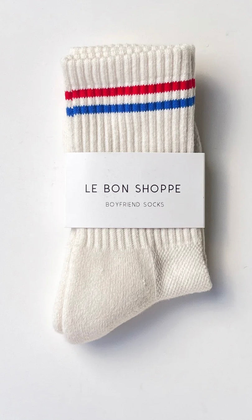 Le Bon Shoppe Boyfriend Socks - MILK