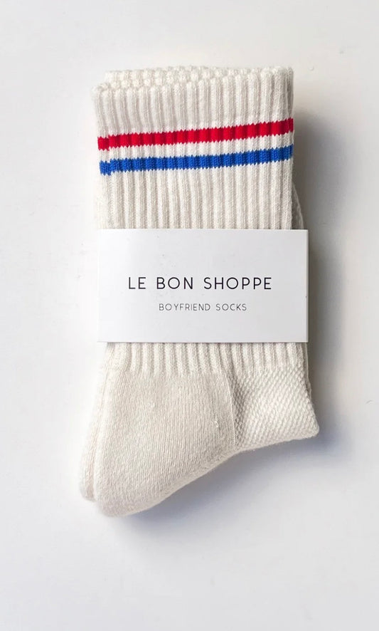 Le Bon Shoppe Boyfriend Socks - MILK