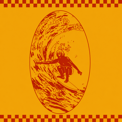 Cheetah Five Beach Towel Vintage Surfer