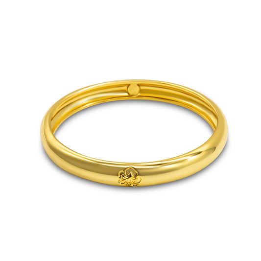 Briwok Hibiscus Bangle - GOLD