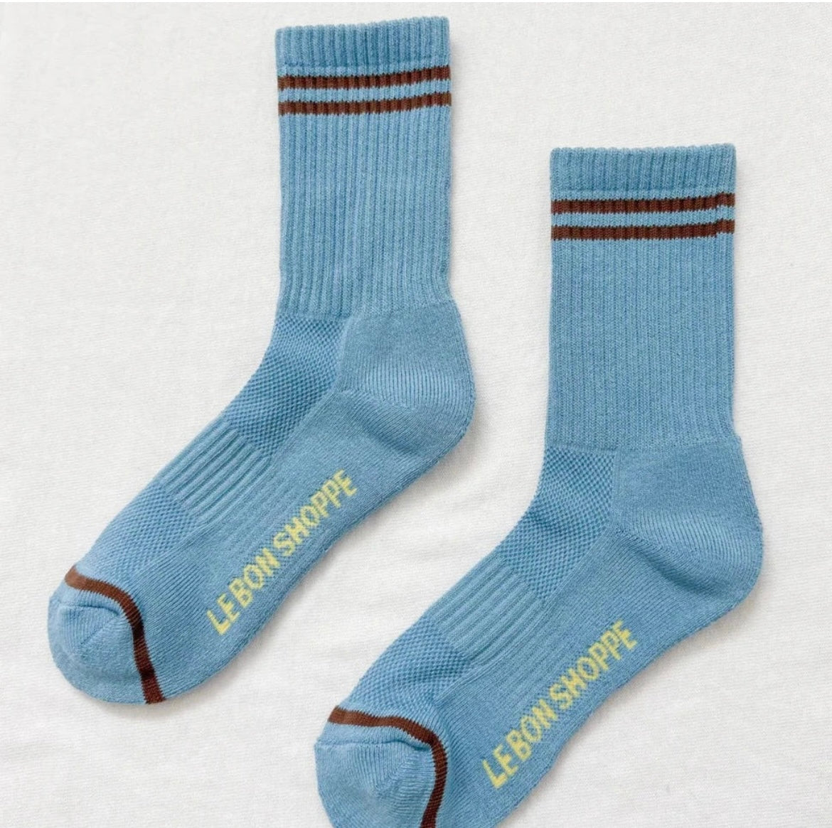 Le Bon Shoppe Boyfriend Socks - POWDER BLUE