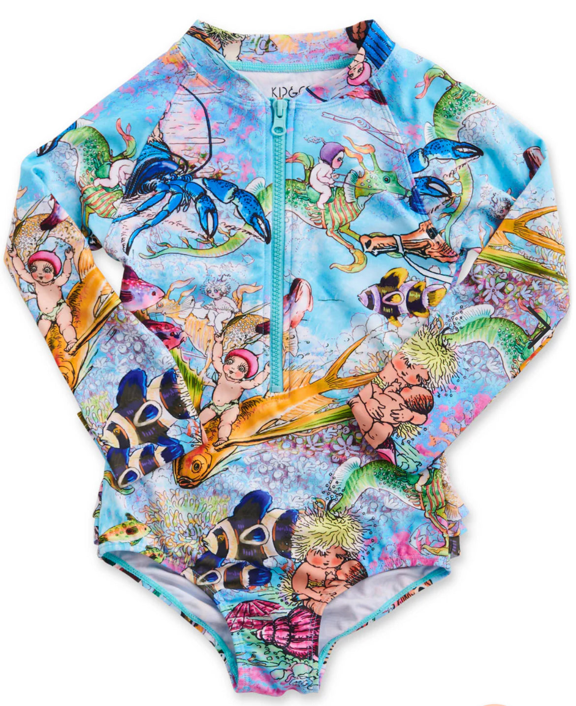 Kip & Co x May Gibbs Waterworld Long Sleeve Bathers