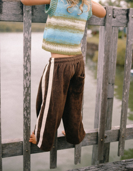Atmosea Mini Terry Pant - CHOCOLATE