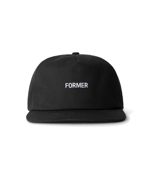 Former Legacy Cap - BLACK WITH WHITE LOGO
