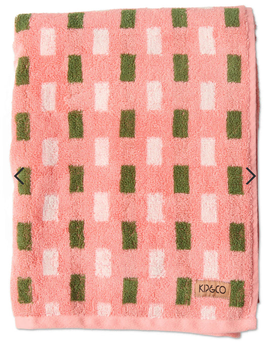 Kip & Co Moss Speckle Terry Bath Towel