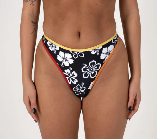 Inner Realm Goodluck Bikini Bottoms - ALOHA BLACK