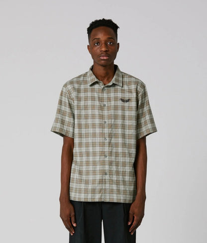 Former Manners Check Shirt - GREEN BROWN