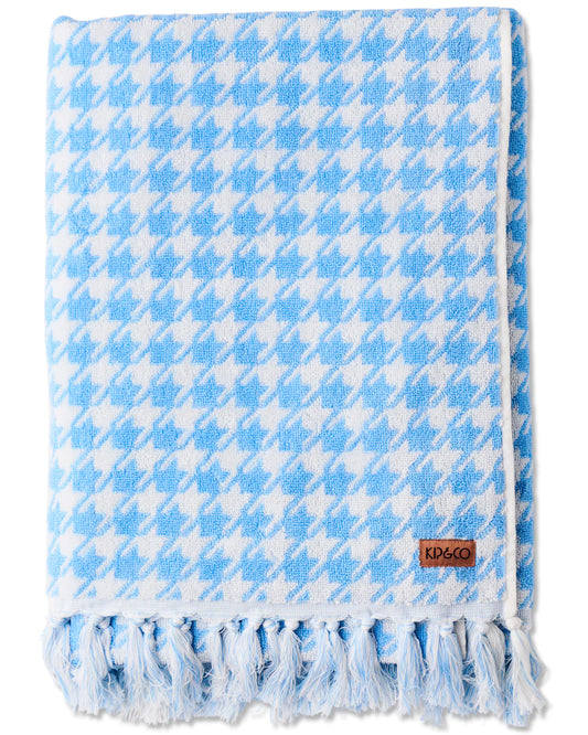 Kip & Co Terry Bath Towel - HOUNDSTOOTH