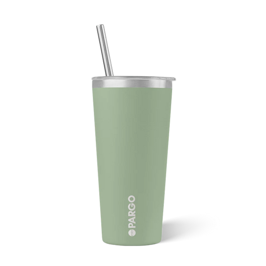 Pargo 20oz Insulated Cup with Straw - EUCALYPTUS