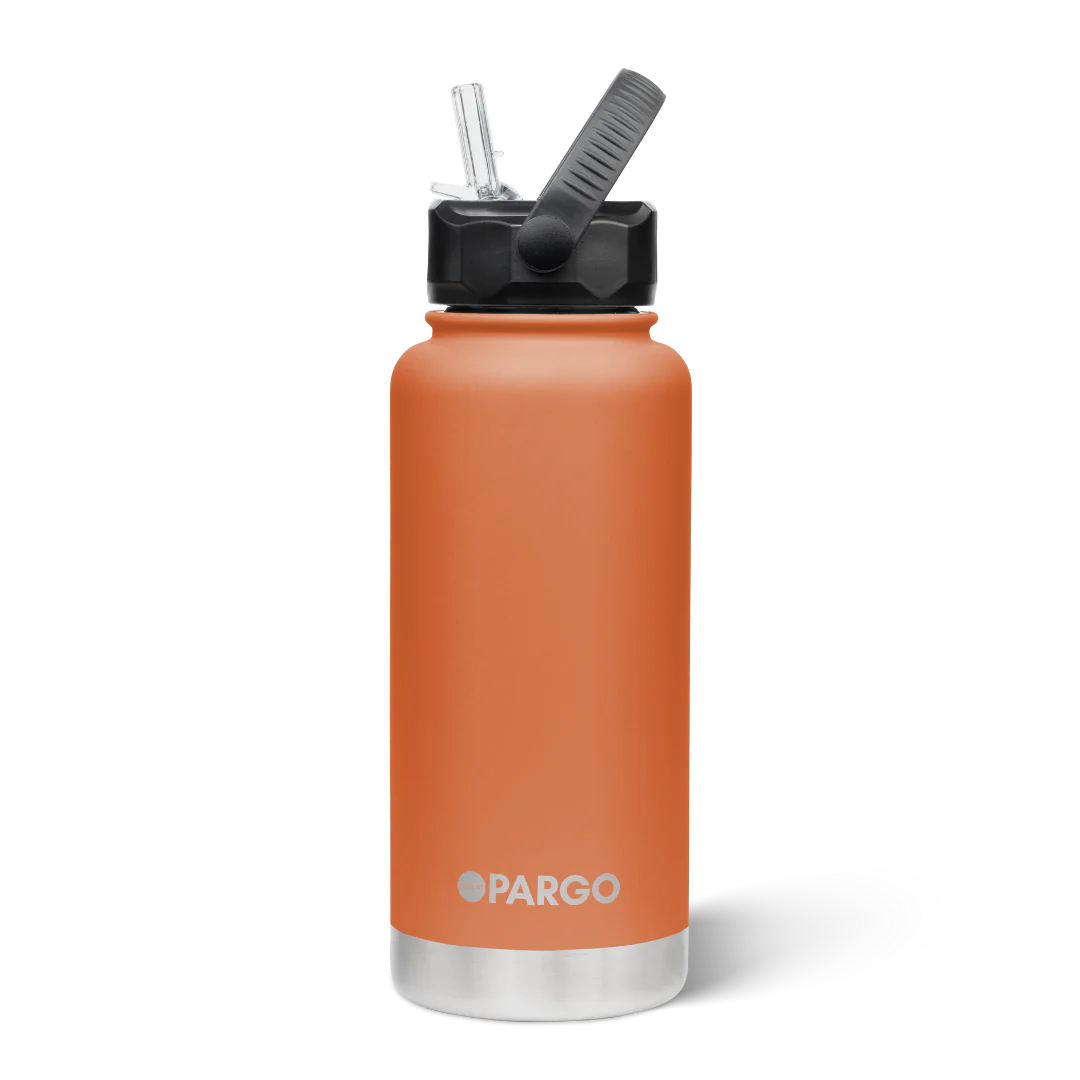 Pargo Insulated Bottle 950ml with straw - OUTBACK RED