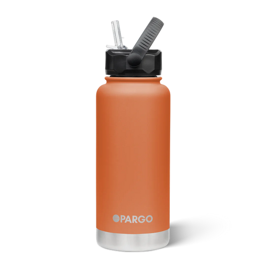 Pargo Insulated Bottle 950ml with straw - OUTBACK RED