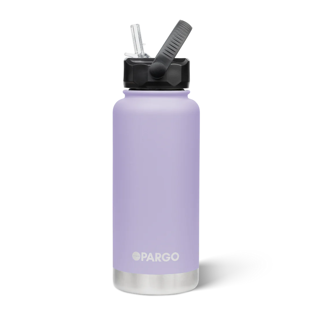 Pargo Insulated Bottle 950ml with straw - LOVE LILAC