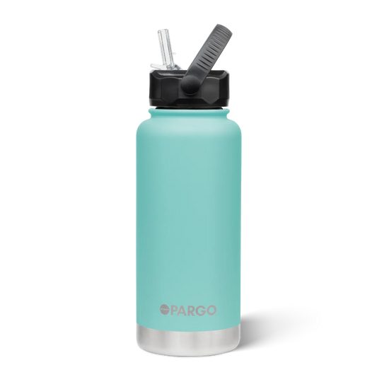 Pargo Insulated Bottle 950ml with straw - ISLAND TURQUOISE