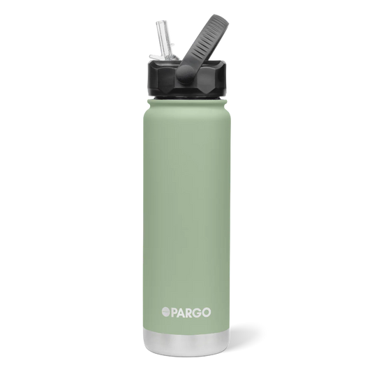 Pargo 750 ml Bottle with Straw - EUCALYPT GREEN