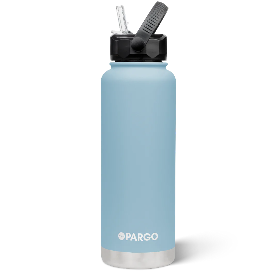 Pargo 1200ml Insulated drink bottle with straw - BAY BLUE