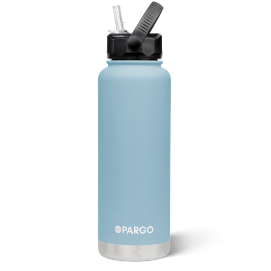 Pargo 1200ml Insulated drink bottle with straw - BAY BLUE