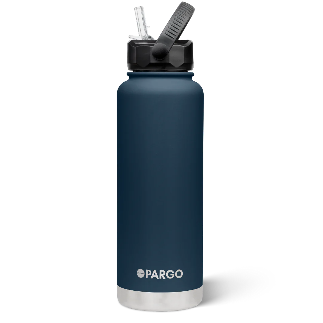 Pargo 1200ml Insulated drink bottle with straw - DEEP NAVY