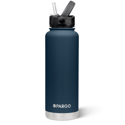 Pargo 1200ml Insulated drink bottle with straw - DEEP NAVY