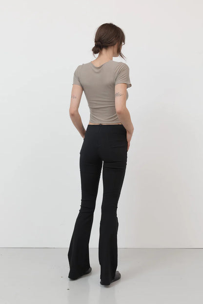 Aprés Studio Black Flare Pants