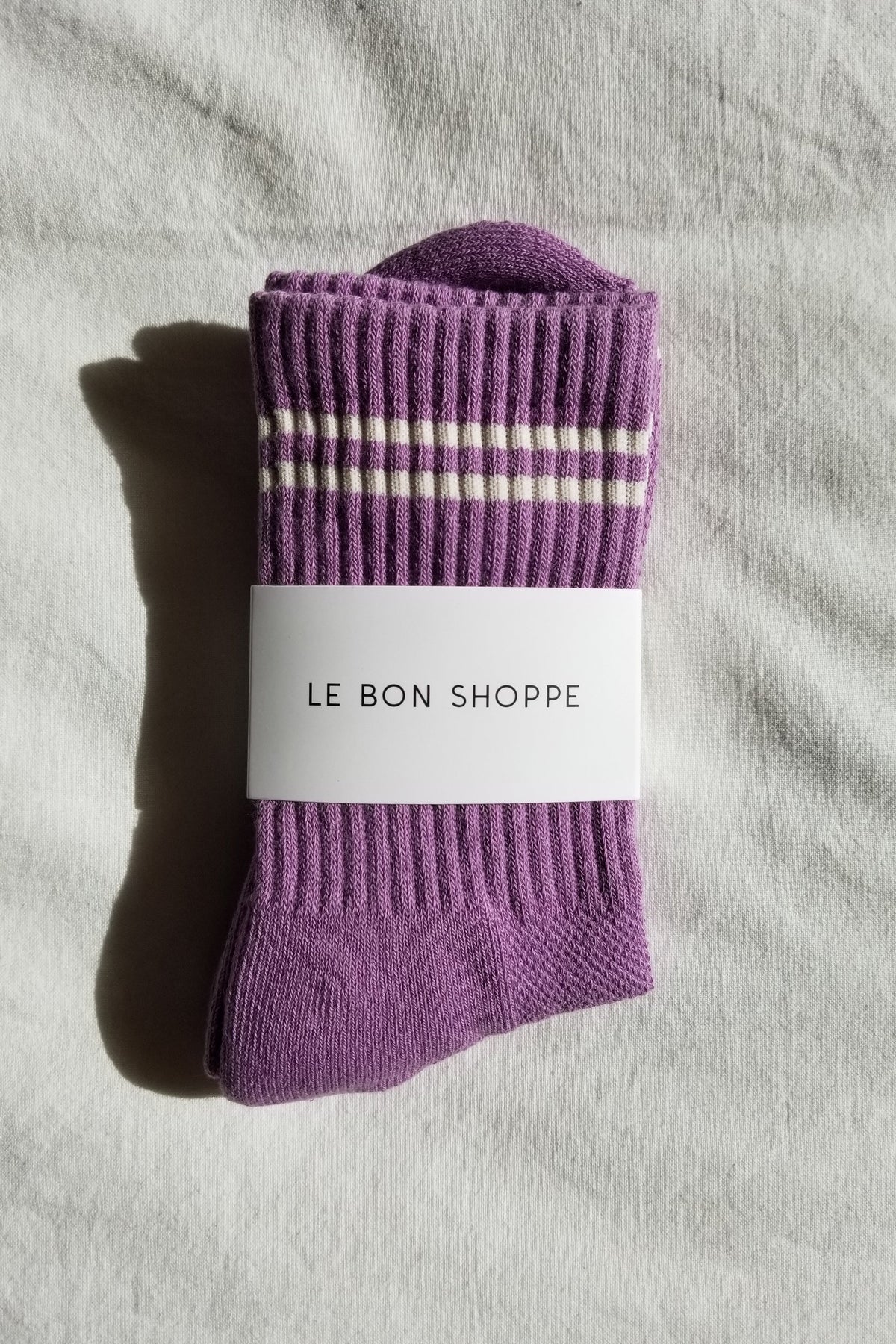 Le Bon Shoppe Boyfriend Socks - GRAPE