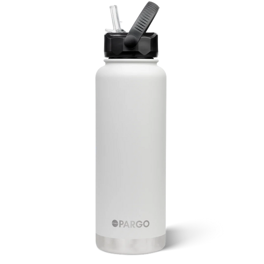 Pargo 1200ml Insulated drink bottle with straw - BONE WHITE