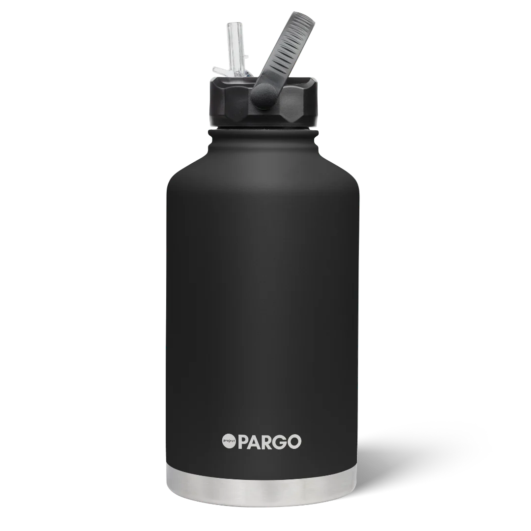 Pargo Insulated Bottle 1890ml With Straw - MIDNIGHT BLACK