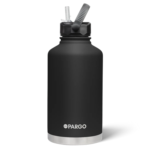 Pargo Insulated Bottle 1890ml With Straw - MIDNIGHT BLACK