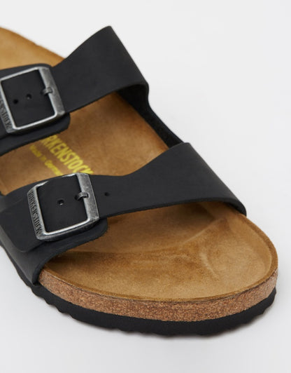 Birkenstock Arizona Black Oiled Regular